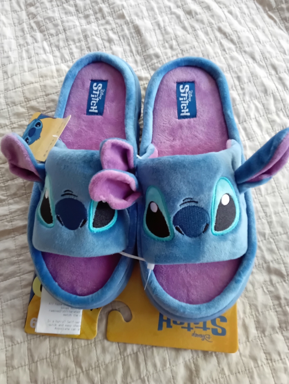 Disney Stitch Slipper Women Slip on Slide Open Toe Rubber Sole Gift For Her Shoe